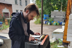 Будущие ученые проходят практику на Ладожском озере