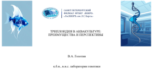 В Санкт-Петербургском филиале состоялся онлайн-семинар о преимуществах и перспективах использования триплоидии в аквакультуре